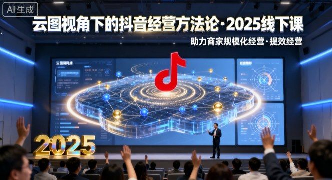 云图视角下的抖音经营方法论，2025线下课，助力商家规模化经营，提效经营(录音+字幕)-樵渔匹