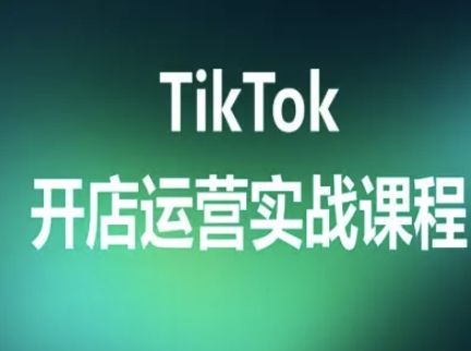 TikTok开店运营实战课程,TK跨境电商实操全流程-樵渔匹