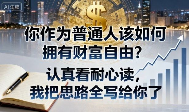 付费文章:你作为普通人该如何拥有财富自由?认真看耐心读,我把思路全写给你了-樵渔匹