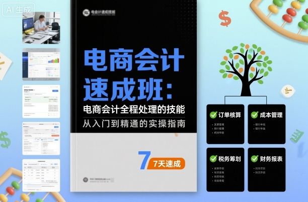 电商会计速成班,电商会计全程处理的技能-樵渔匹