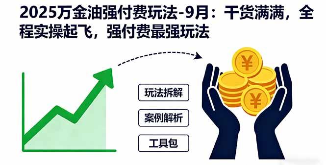 2025万金油强付费玩法-9月:干货满满,全程实操起飞,强付费最强玩法-樵渔匹