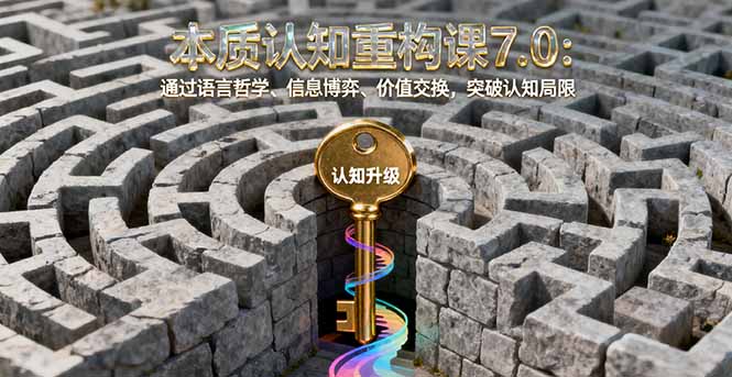 本质认知重构课7.0:通过语言哲学、信息博弈、价值交换,突破认知局限-樵渔匹