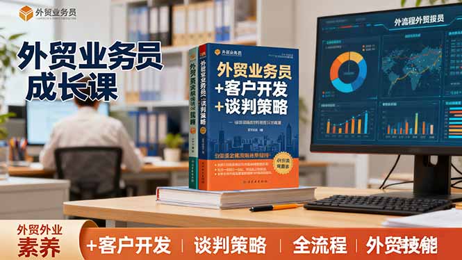 外贸业务员成长课:职业素养+客户开发+谈判策略、掌握全流程外贸技能-樵渔匹