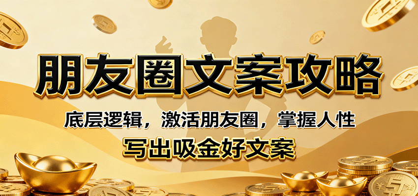 朋友圈文案攻略:底层逻辑,激活朋友圈,掌握人性,写出吸金好文案-樵渔匹