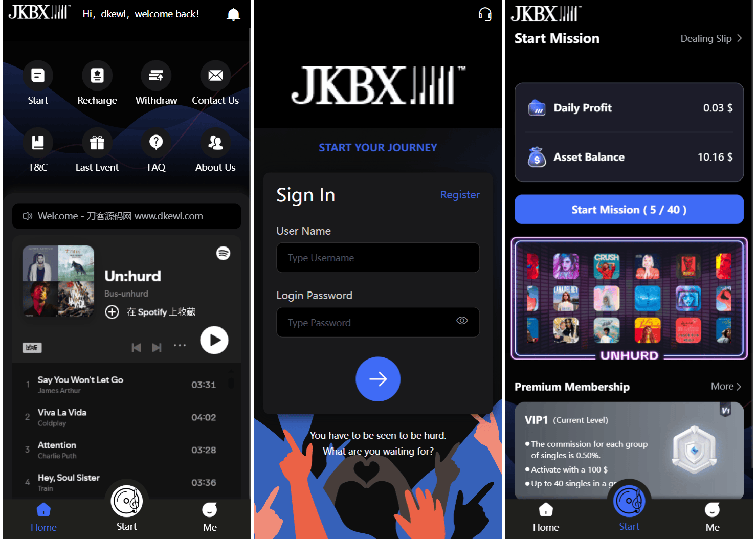 JKBX海外音乐抢单系统源码 Thinkphp框架 附教程-樵渔匹