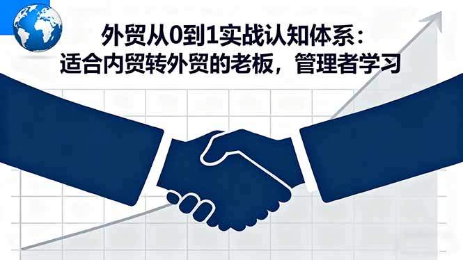 外贸从0到1实战认知体系:适合内贸转外贸的老板,管理者学习-樵渔匹