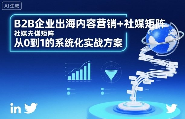 B2B企业出海内容营销+社媒矩阵,从0到1的系统化实战方案-樵渔匹