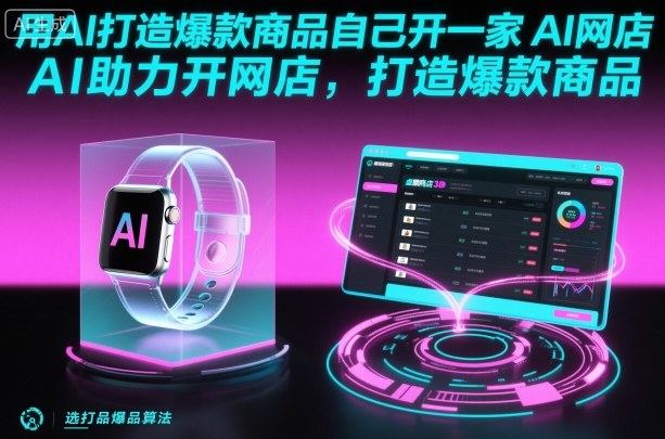 用AI打造爆款商品自己开一家AI网店,AI助力开网店,打造爆款商品-樵渔匹