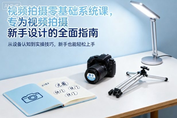 视频拍摄零基础系统课,专为视频拍摄新手设计的全面指南-樵渔匹