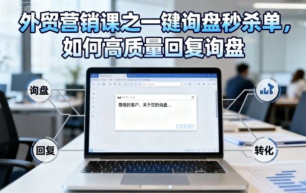 外贸营销课之一键询盘秒杀单,如何高质量回复询盘-樵渔匹