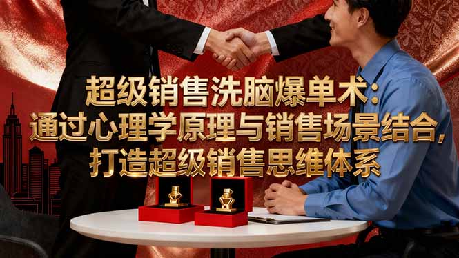 超级销售洗脑爆单术:通过心理学原理与销售场景结合,打造超级销售思维体系-樵渔匹