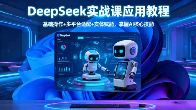 DeepSeek实战课应用教程、基础操作+多平台适配+实体赋能,掌握AI核心技能-樵渔匹