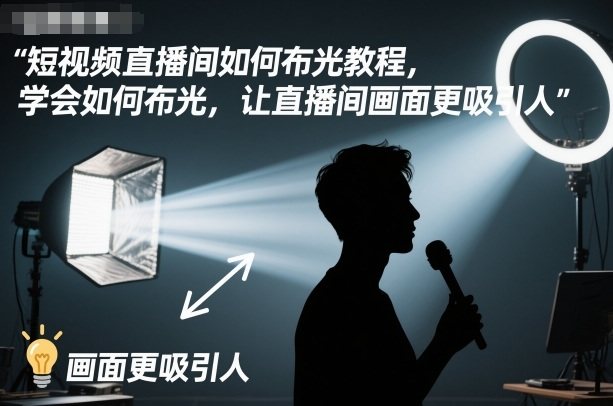短视频直播间如何布光教程,学会如何布光,让直播间画面更吸引人-樵渔匹