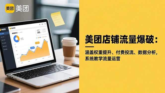 美团店铺流量爆破:涵盖权重提升、付费投流、数据分析,系统教学流量运营-樵渔匹