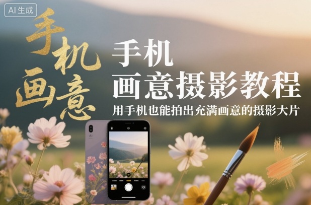 手机画意摄影教程,用手机也能拍出充满画意的摄影大片-樵渔匹