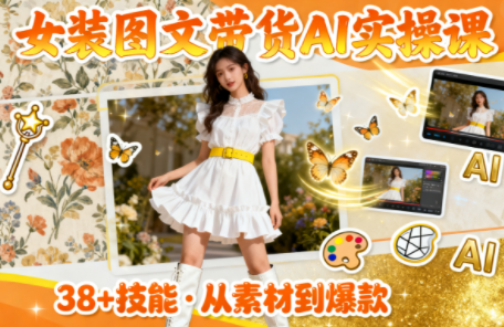女装图文带货的AI实操课-樵渔匹