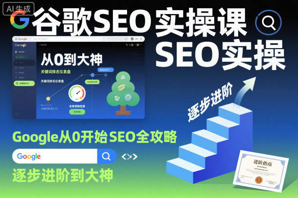 谷歌SEO实操课,Google从0开始SEO全攻略,逐步进阶到大神-樵渔匹