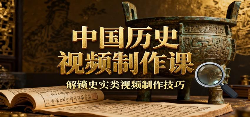 中国历史视频制作课:疆域地图集+参考文案+练习素材,解锁史实类视频制作技巧-樵渔匹