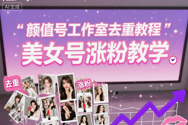 颜值号工作室去重教程，美女号涨粉教学-樵渔匹