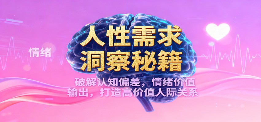 人性需求洞察秘籍,破解认知偏差,情绪价值输出,打造高价值人际关系-樵渔匹
