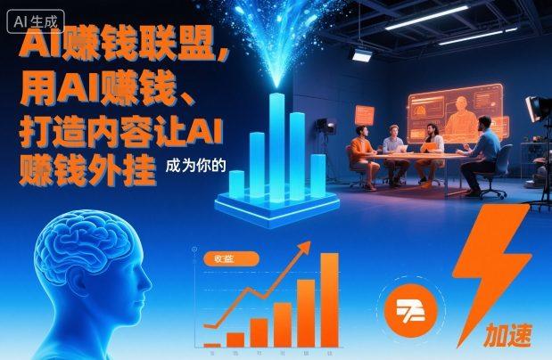 AI賺钱联盟，用AI賺钱、打造内容让AI成为你的賺钱外挂-樵渔匹