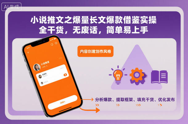 小说推文之爆量长文爆款借鉴实操，全干货，无废话，简单易上手-樵渔匹