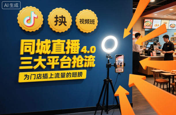 同城直播实操班4.0,三大平台抢流,为门店插上流量的翅膀-樵渔匹