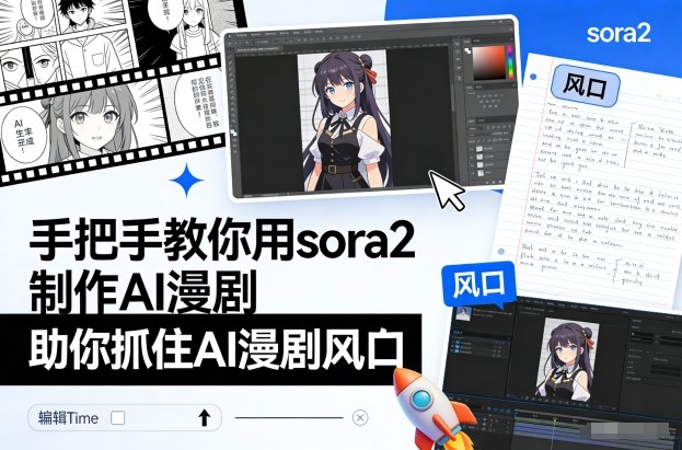 手把手教你用sora2制作AI漫剧,助你抓住AI漫剧风口-樵渔匹