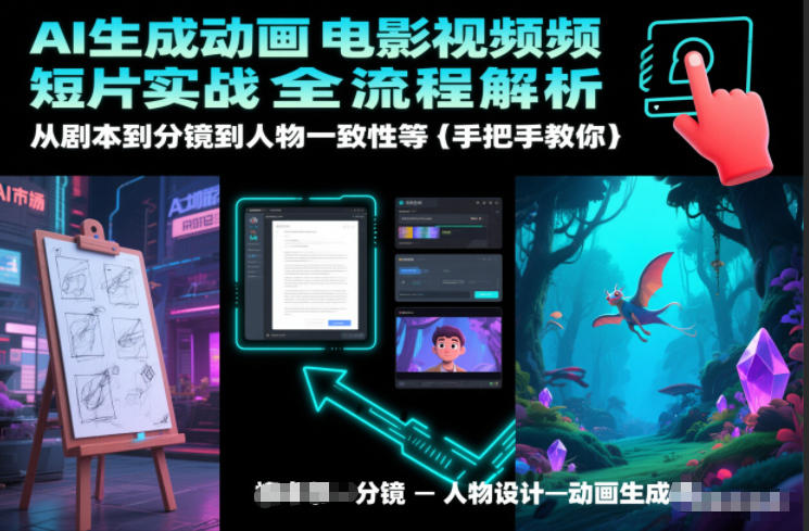 AI生成动画电影视频短片实战全流程解析，从剧本到分镜到人物一致性等手把手教你-樵渔匹