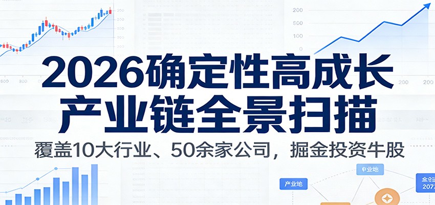 付费文章：2026确定性高成长产业链全景扫描：覆盖10大行业、50余家公司，掘金投资牛股-樵渔匹