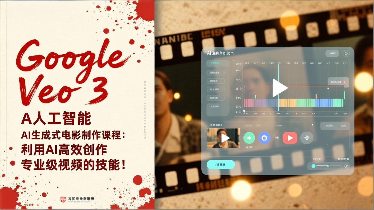 Google Veo 3人工智能AI生成式电影制作课程：利用AI高效创作专业级视频的技能！-樵渔匹