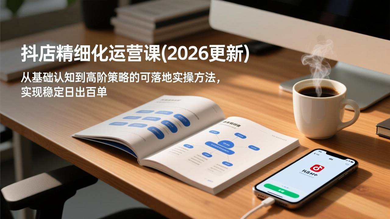 抖店精细化运营课(2026更新-樵渔匹