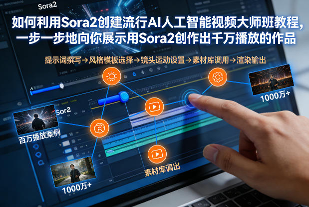 如何利用Sora2创建流行AI人工智能视频大师班，一步一步地向你展示用Sora2创作出千万播放的作品-樵渔匹