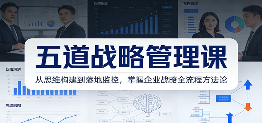 五道战略管理课：从思维构建到落地监控，掌握企业战略全流程方法论-樵渔匹