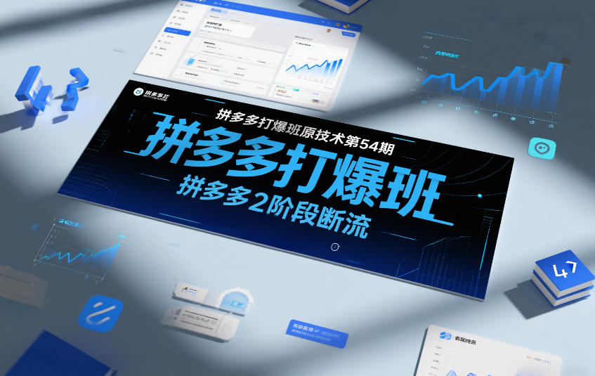 拼多多打爆班原创技术第54期,拼多多2阶段断流-樵渔匹