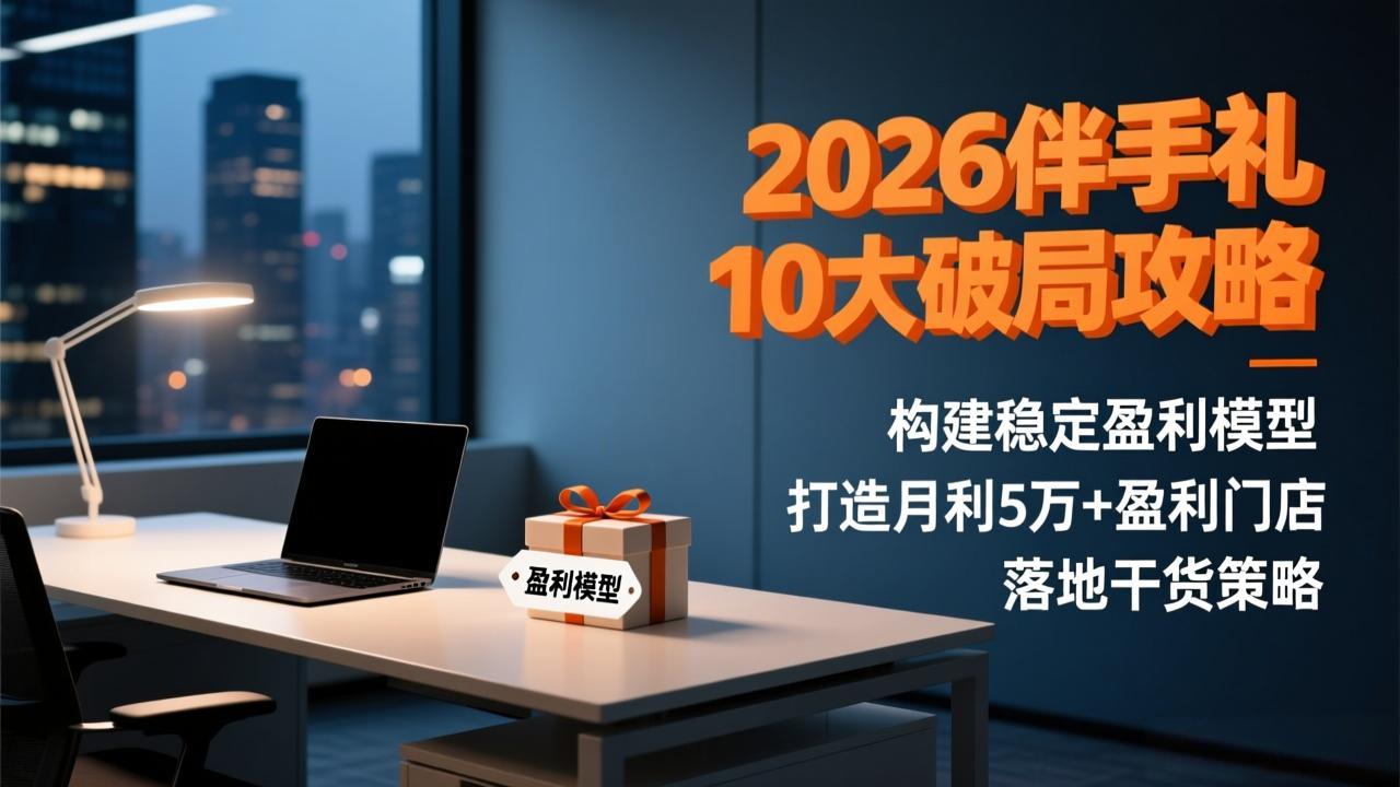 2026伴手礼10大破局攻略：构建稳定盈利模型，打造月利5万+盈利门店，落地干货策略-樵渔匹