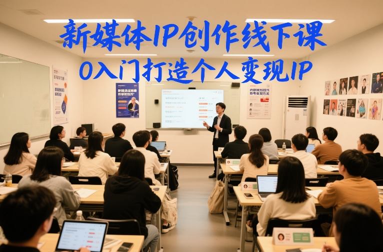 新媒体IP创作线下课，0入门打造个人变现IP-樵渔匹