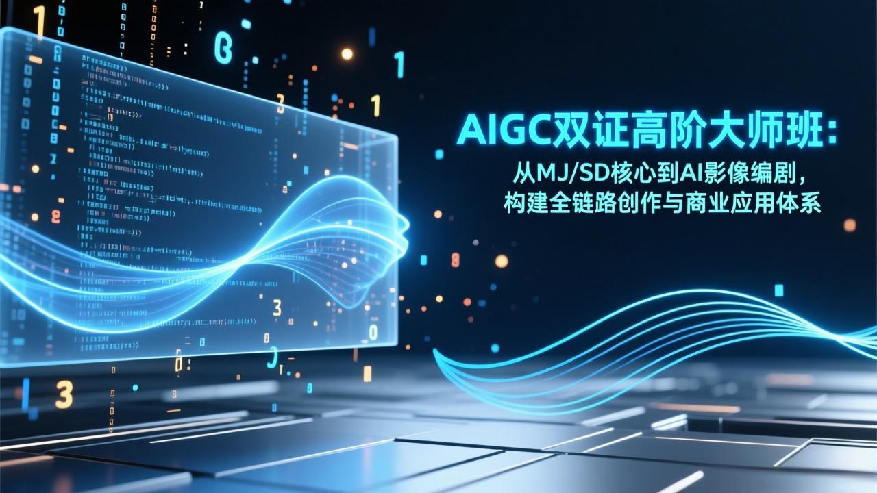 AIGC双证高阶大师班：从MJ/SD核心到AI影像编剧，构建全链路创作与商业应用体系-樵渔匹