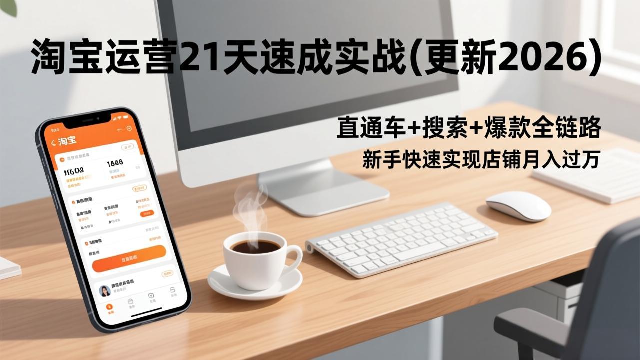 淘宝运营21天速成实战(更新2026-樵渔匹