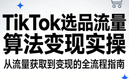 TikTok选品流量算法变现实操-樵渔匹