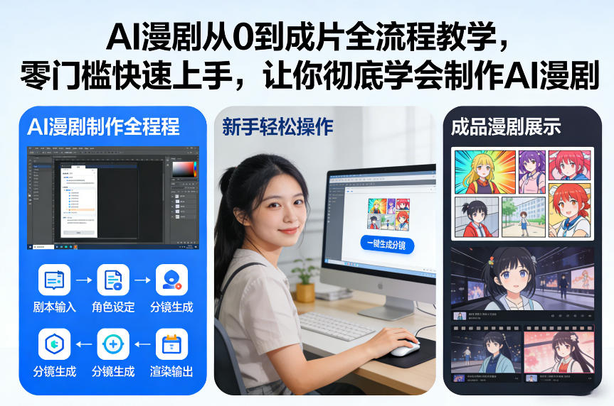 AI漫剧从0到成片全流程教学，零门槛快速上手，让你彻底学会制作AI漫剧【保姆级教程】-樵渔匹