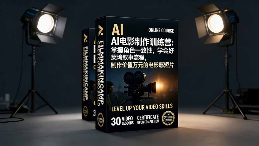 AI电影制作训练营：掌握角色一致性，学会好莱坞叙事流程，制作价值万元的电影感短片-樵渔匹