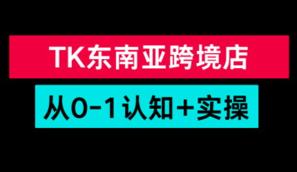 TikTok东南亚跨境从0-1认知实操课-樵渔匹