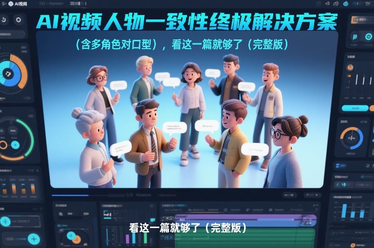 AI视频人物一致性终极解决方案(含多角色对口型),看这一篇就够了(完整版)-樵渔匹