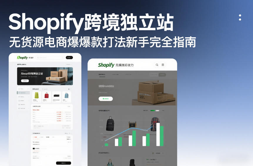Shopify跨境独立站无货源电商爆款打法新手完全指南-樵渔匹
