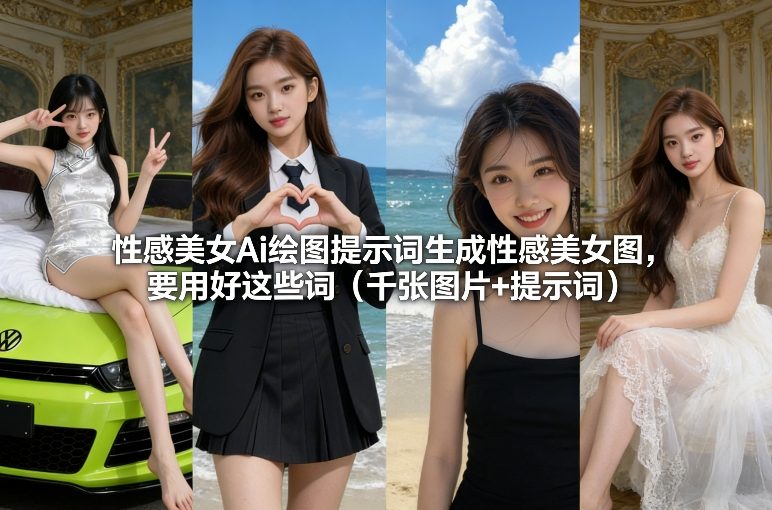 性感美女Ai绘图提示词生成性感美女图，要用好这些词(千张图片+提示词)-樵渔匹