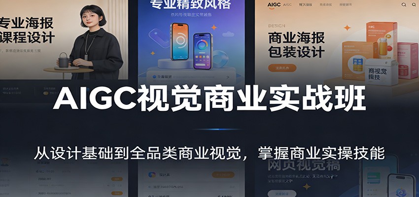 AIGC视觉商业实战班:从设计基础到全品类商业视觉,掌握商业实操技能-樵渔匹