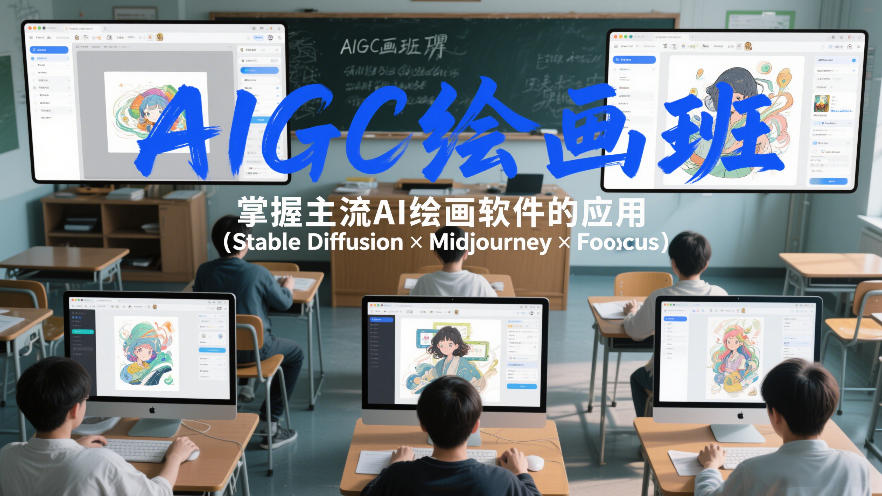AIGC绘画班，掌握主流Ai绘画软件的应用(Stable Diffusion x Midjourney x Fooocus)-樵渔匹