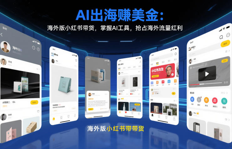 AI出海賺美金:海外版小红书带货,掌握AI工具,抢占海外流量红利(更新2026)-樵渔匹