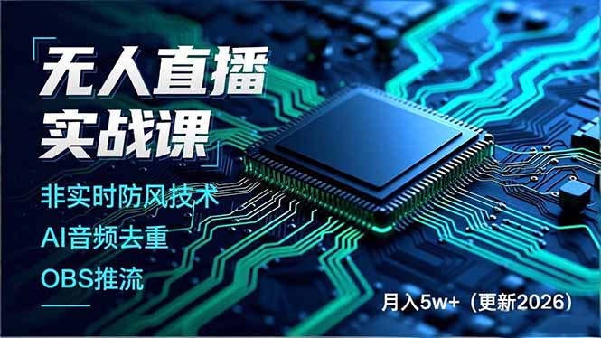 无人直播实战课(更新2月-樵渔匹